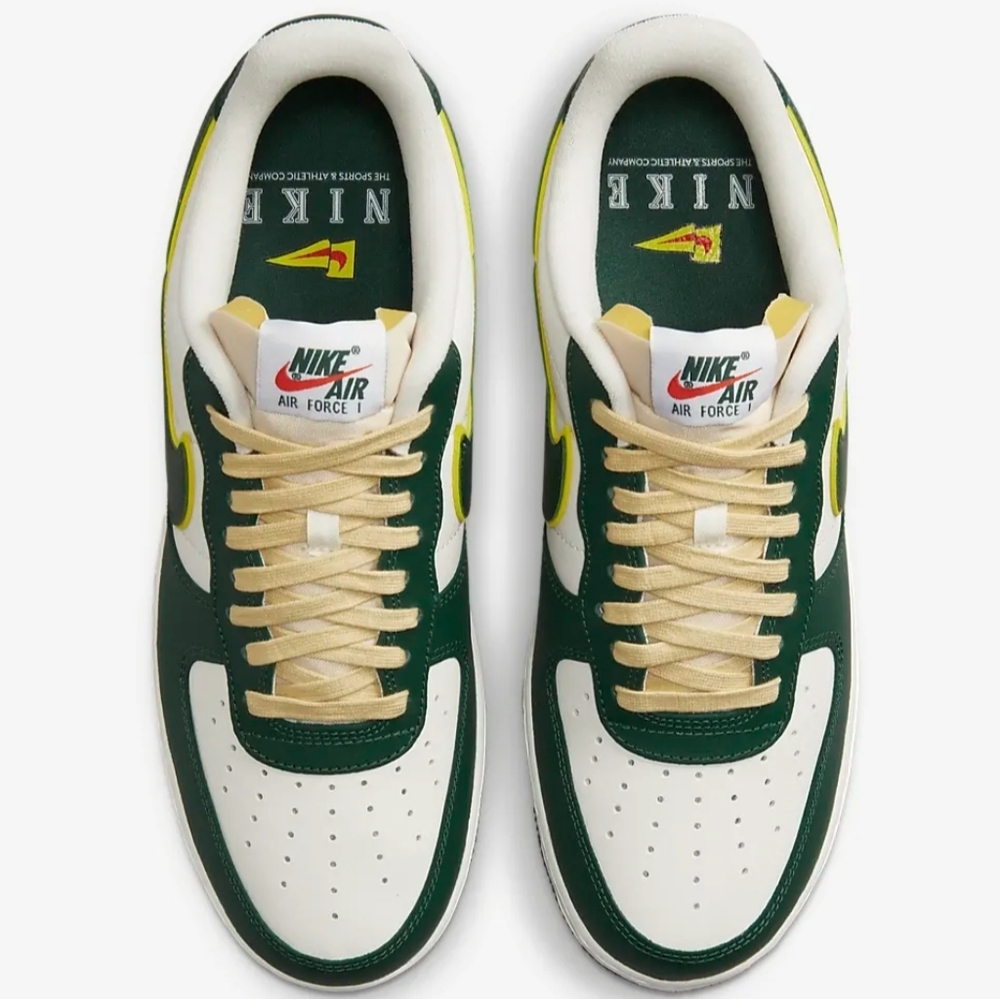 NIKE AIR FORCE 1 '07 LV8 LOW 💚NOBEL GREEN💚PURE CLASSICLOOK - Picture 6 of 9